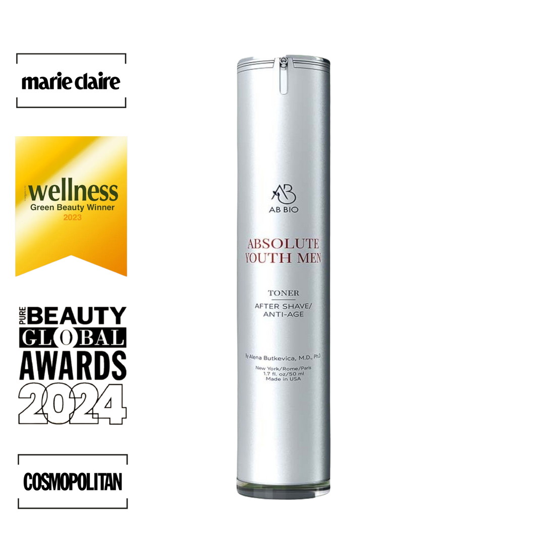 ABSOLUTE YOUTH Hydrating Toner For Men – Skin Brightening and Anti-Aging